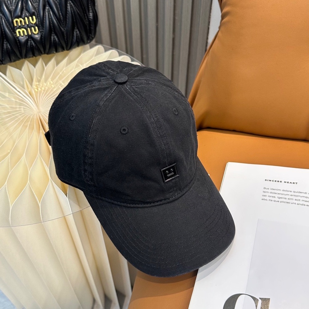 Acne Studios Black Baseball Cap - Picture 5 of 7